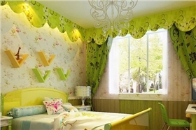 儿童房窗帘布艺