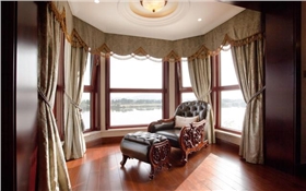 阳台窗帘装修效果图