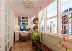 阳台窗帘装修效果图