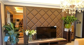 客厅软包背景墙