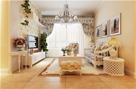 美式客厅窗帘 美式客厅窗帘