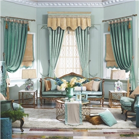 客厅清新美式风格窗帘 客厅清新美式风格窗帘