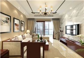 客厅窗帘——中式风格 客厅窗帘——中式风格