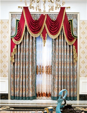 欧式风格窗帘与壁纸的搭配
