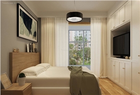 卧室窗帘效果 卧室窗帘效果