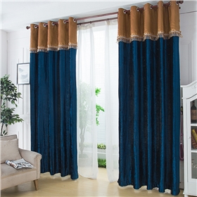 绒布窗帘样式