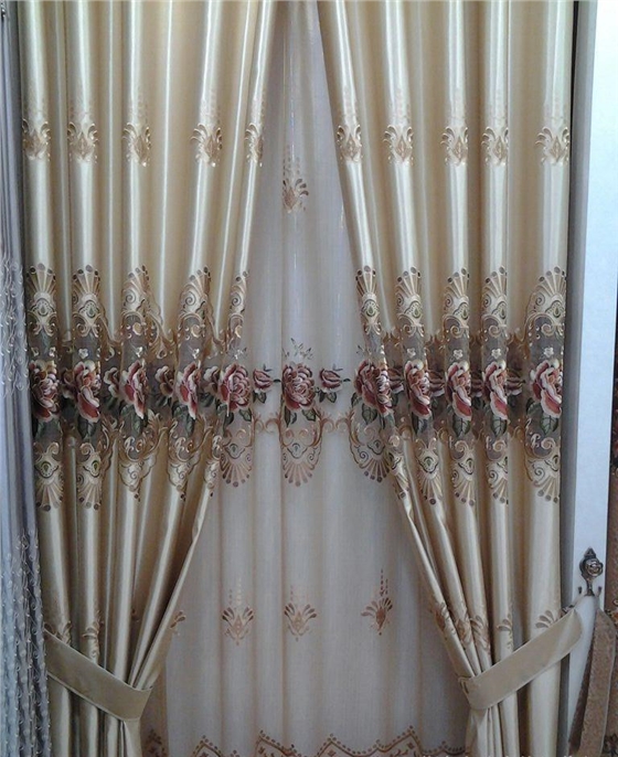 绣花窗帘选购