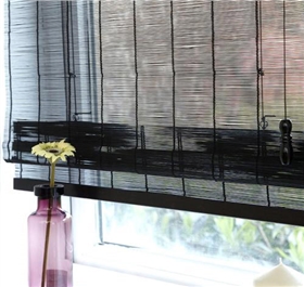 竹帘窗帘搭配