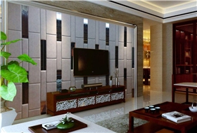 客厅软包背景墙