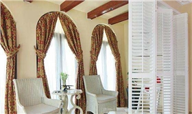 拱形窗户窗帘