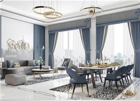 现代轻奢客厅窗帘 现代轻奢客厅窗帘