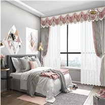 窗帘布现代简约北欧加厚遮光窗帘成品