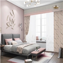 窗帘布现代简约北欧加厚遮光窗帘成品