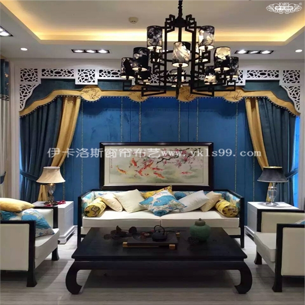 大气客厅淡雅雪尼尔窗帘