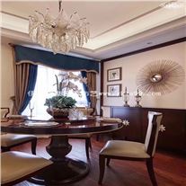 英伦风餐厅棉麻窗帘