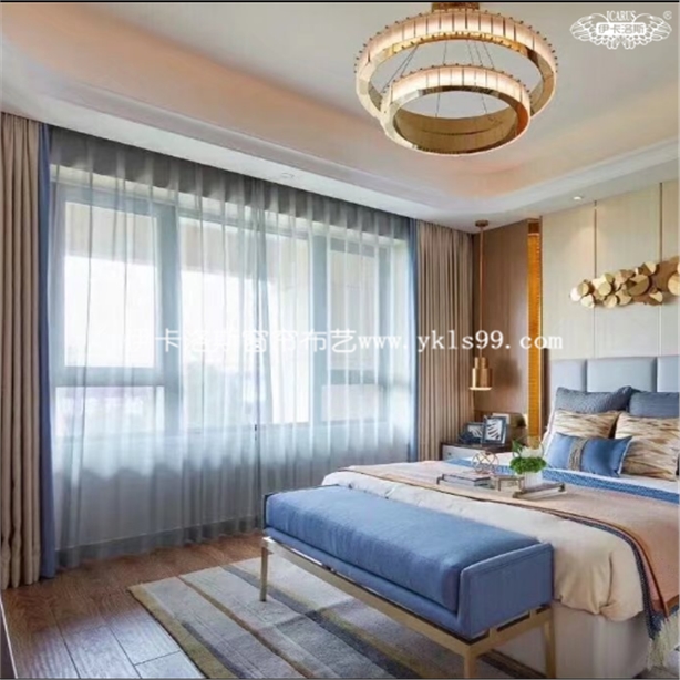 现代优雅卧室窗帘