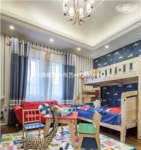 儿童房棉麻窗帘