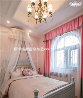 儿童房窗帘图片